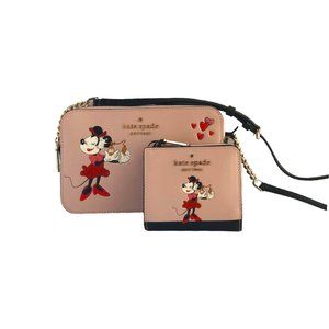 Disney Kate Spade Minnie Mouse Crossbody & Wallet